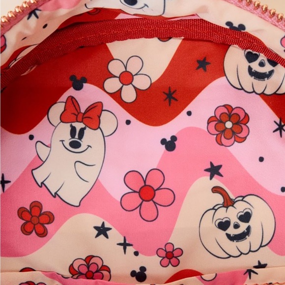 Minnie Mouse Floral Ghost Cosplay Light Up Glow Mini Backpack FREE SHIPPING - Picture 4 of 5